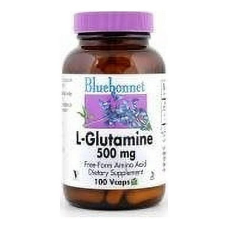 Bluebonnet L-Glutamine 500mg, Supports Immune Function*, Nitrogen Transporter*, 100 Days