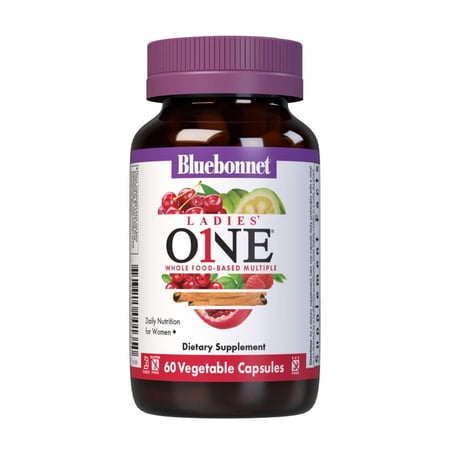 Bluebonnet Ladies One Whole Food Multiple, K2 Organic Vegetable Energy & Vitality* 60 Days