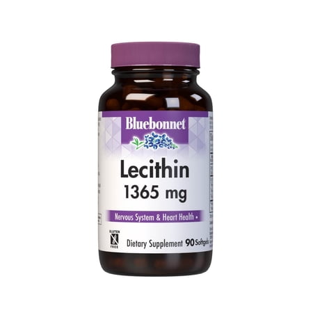 Bluebonnet Nutrition Lecithin 1365mg, Nervous System & Heart Health* 90 Count