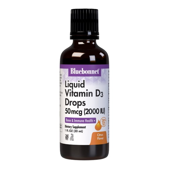 Liquid Vitamin D3 Drops 50 mcg - 2000 IU - 900 Servings