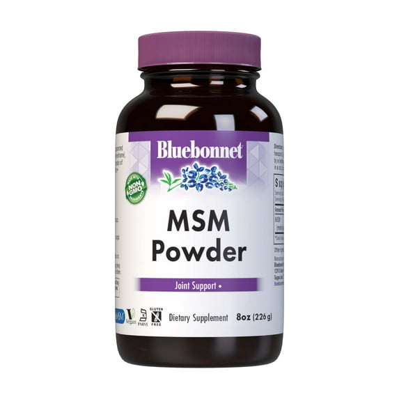 Bluebonnet Nutrition MSM Powder 2600mg, Joint Support*, 8 Ounces