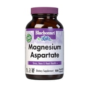 Bluebonnet Magnesium 400 mg Chelated Aspartate Mineral, Heart & Bone Support*,100 Caps