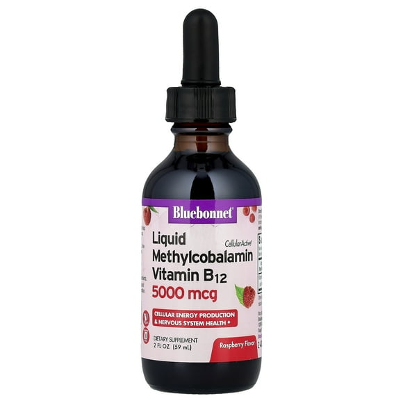 Bluebonnet Nutrition Liquid Methylcobalamin Vitamin B12 - Raspberry