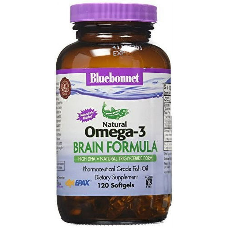 Bluebonnet Natural Omega 3 Brain Formula 120ct Walmart