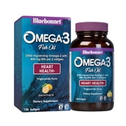 تركيبة القلب Bluebonnet Nutrition EPAx Omega-3 1000mg*، 120 قطعة
