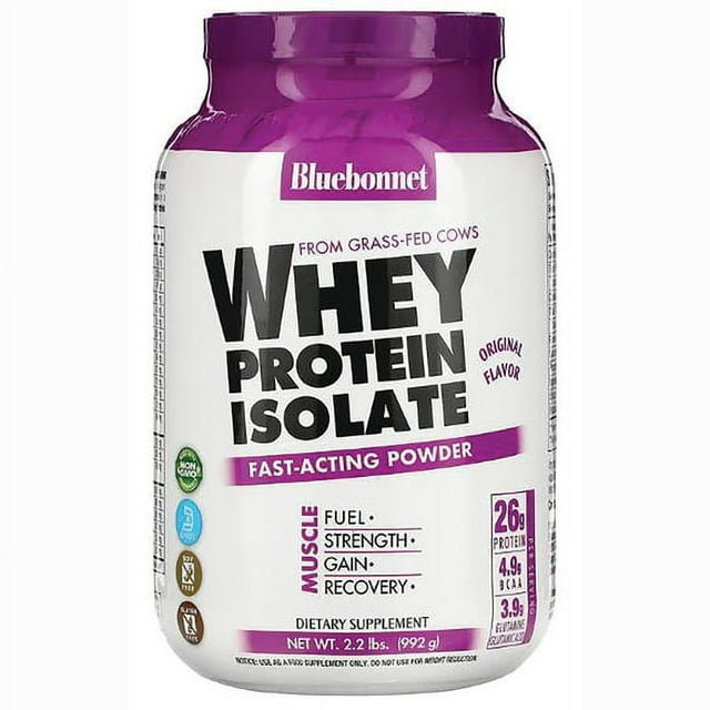 Nutrition 100 Natural Whey Protein Isolate Powder Natural Original Flavor 2.2