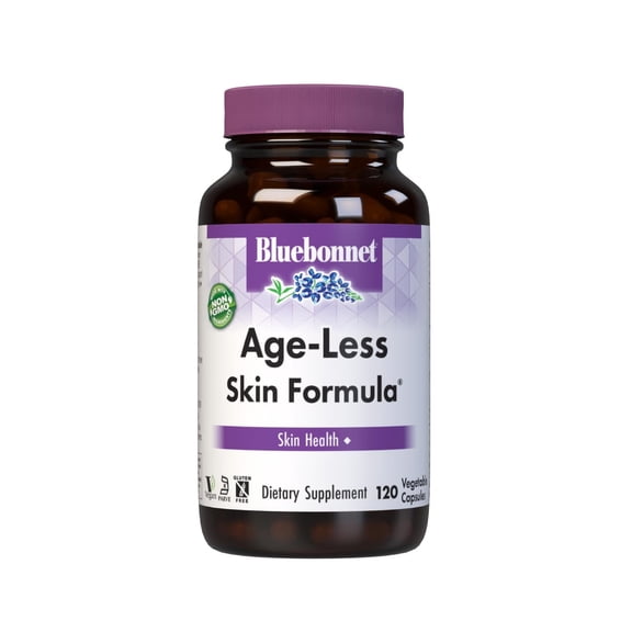 Bluebonnet Nutrition Age-Less Skin Formula Capsules, Vegetable, 120 Count