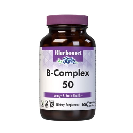 Bluebonnet Vitamin B Complex Full Spectrum B Vitamins - Energy Support* - 100 Days