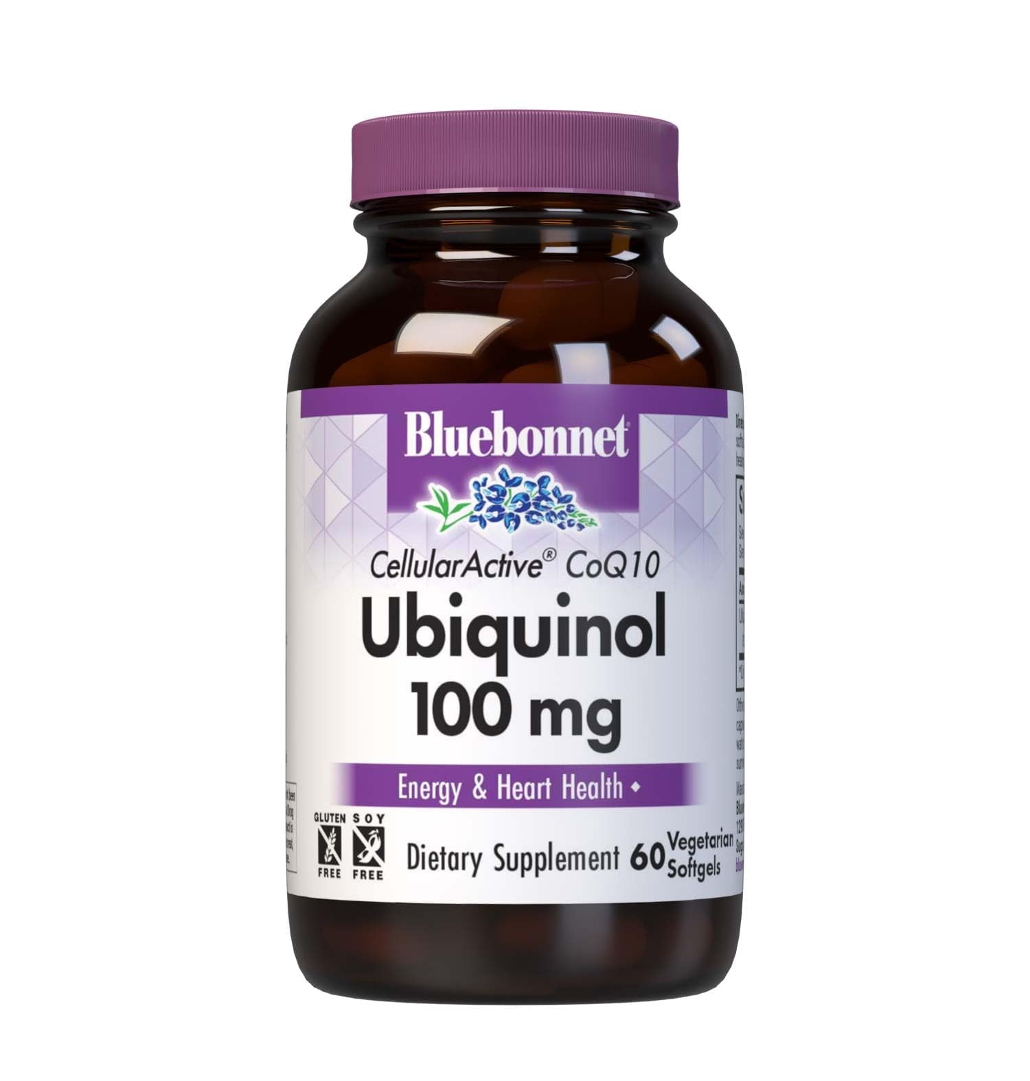 Bluebonnet Nutrition Ccellular Active CoQ10 Ubiquinol Vegetarian Softgels, 100mg, 60 Count