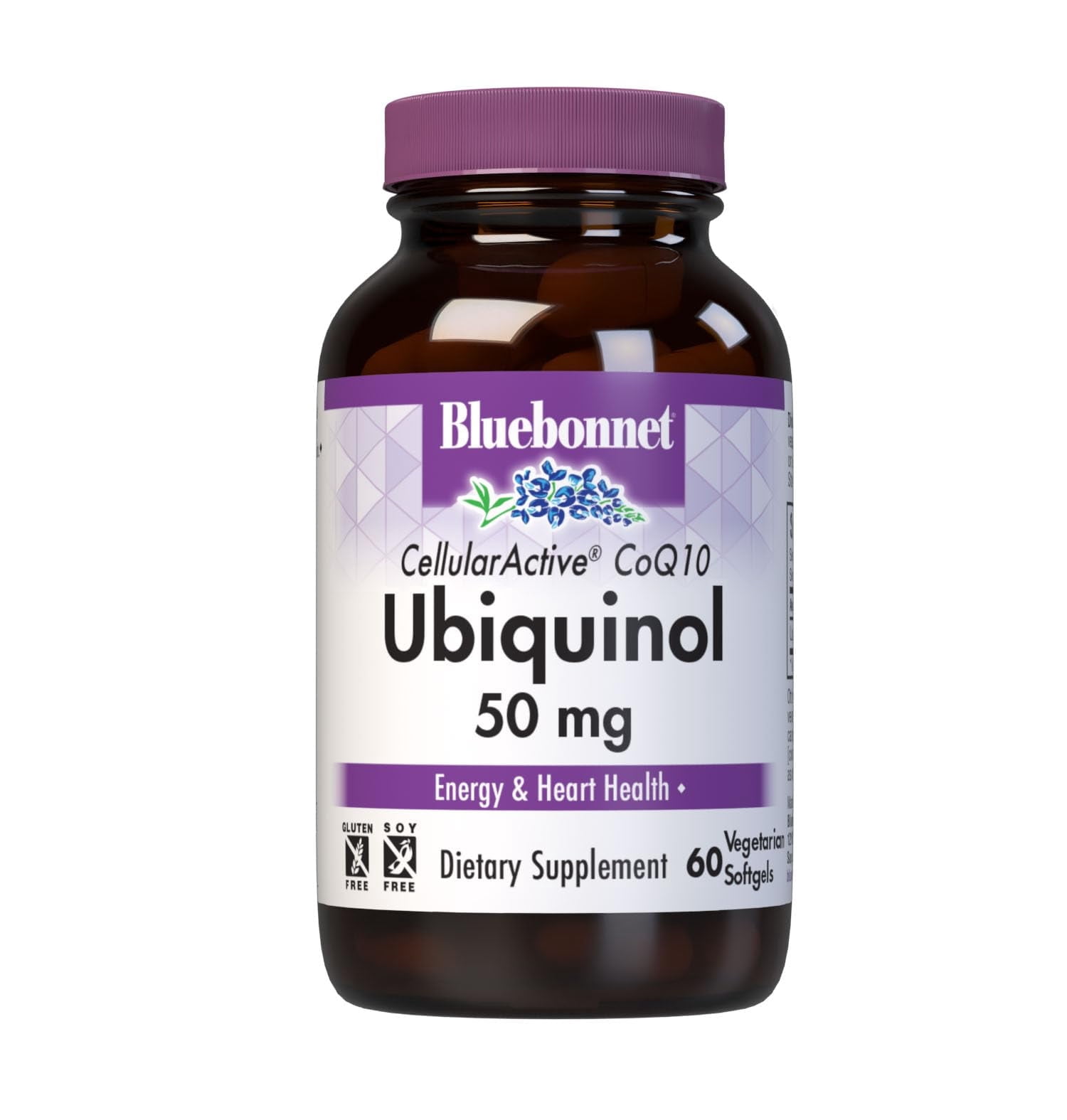 Bluebonnet Cellular Active CoQ10 Ubiquinol 50mg Heart & Cellular Health*, 60 Softgels
