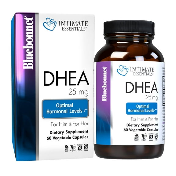 Bluebonnet Intimate Essentials DHEA 25mg Fertility & Hormone Levels* Men & Women 60 Days