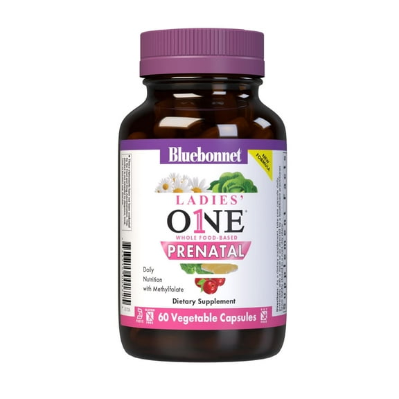Bluebonnet Ladies One Prenatal Whole Food-Based Multiple* Pre & Postnatal Health* 60 Days