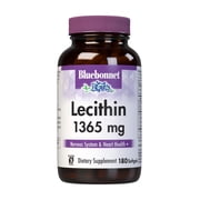 Bluebonnet Nutrition Lecithin 1365mg, Nervous System & Heart Health* 180 Count