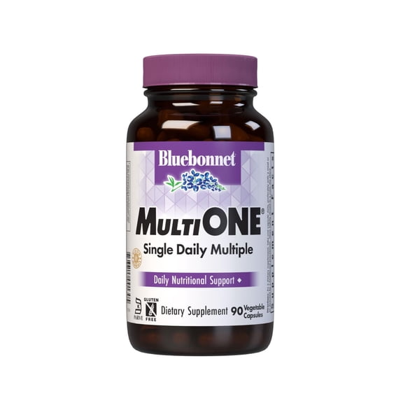 Bluebonnet Multi One (with Iron) Complete Full Spectrum Multiple Vitamin, 90 Days