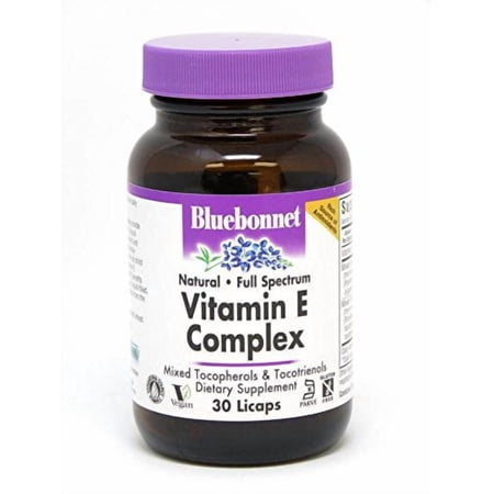 Bluebonnet Nutrition Full Spectrum Natural Vitamin E Complex Liquid Capsules, 30 Count