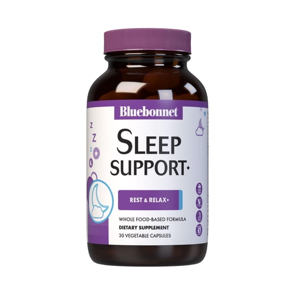 Bluebonnet Nutrition Sleep Support*, Rest & Relaxation* Whole Food-Based 30 Days