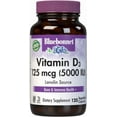 thumbnail image 1 of Bluebonnet Vitamin D3 5000 IU 125 mcg - Bone & Immune Support* Highly Absorbable, 120 Days, 1 of 7