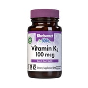 Bluebonnet Nutrition Vitamin K2 100 mcg, MK7 Heart & Bone Support*, Women & Men 50 Days