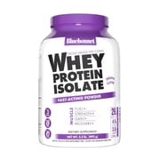 Bluebonnet Whey Protein Isolate Powder 26g From Grass Fed Cows, No Sugar Added, 2.2 lbs