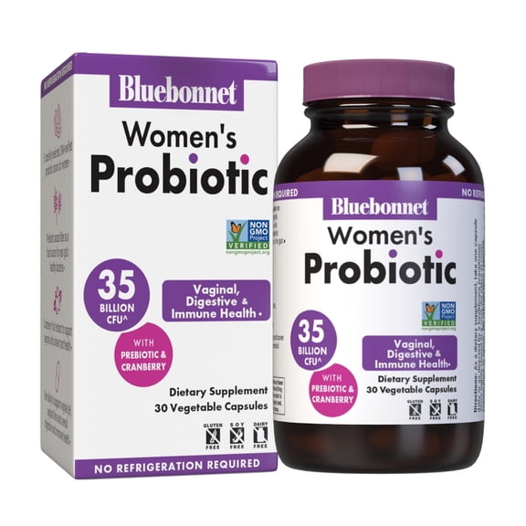Bluebonnet Womens Probiotic 35 Billion CFU^ w/Cranberry, Urinary Tract, Vaginal pH*