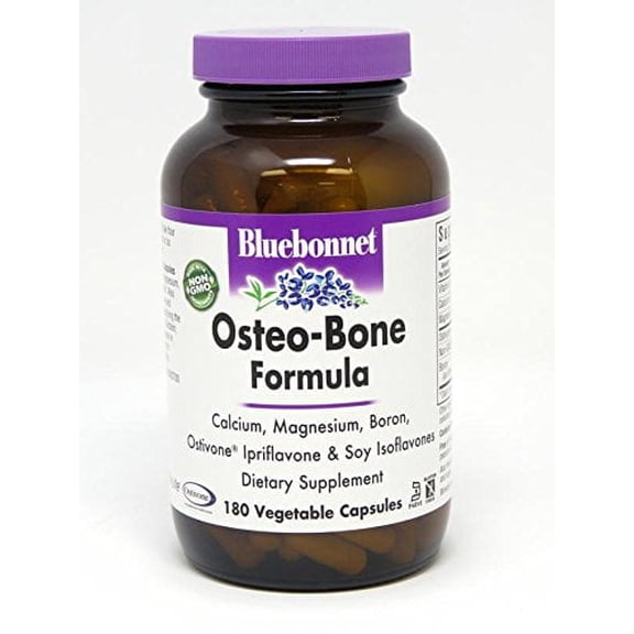 Bluebonnet Nutrition Osteo-Bone Formula Vegetarian Capsules, 180 Count