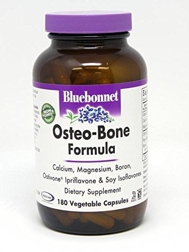 Bluebonnet Nutrition Osteo-Bone Formula Vegetarian Capsules, 180 Count