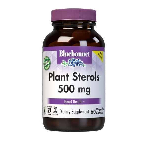 Bluebonnet Nutrition Plant Sterols Supplement 500mg, Heart Health*, 60 Count