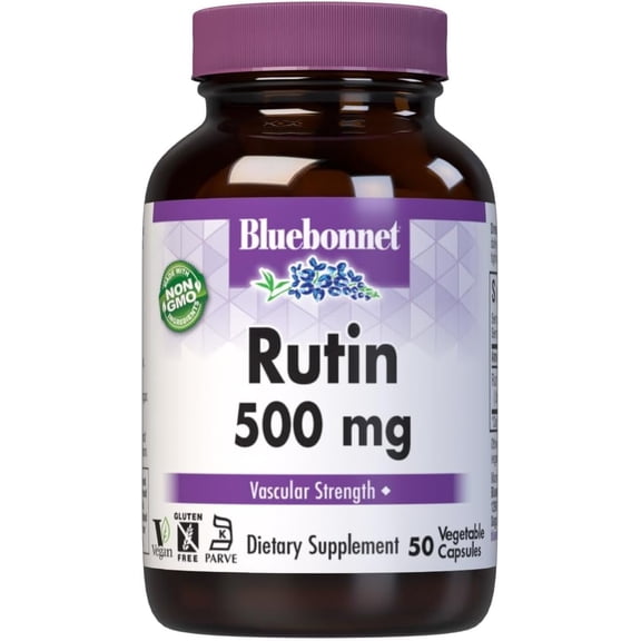 Bluebonnet Rutin 500mg Antioxidant Bioflavonoid Vascular Support* 50 Days