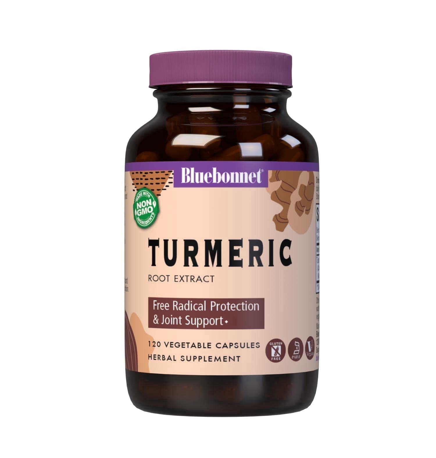 Bluebonnet Nutrition Turmeric Root Extract Supplement, 120 Count