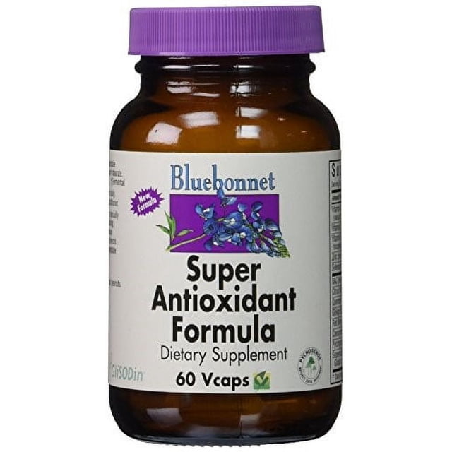 Bluebonnet Super Antioxidant Formula Supplements, 60 Vegetarian ...