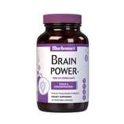 Bluebonnet BrainPower Whole Food-Based Nootropic Blend, Stimulant Free - 60 Veg Capsules