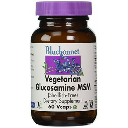 Bluebonnet Vegetarian Glucosamine Plus MSM, 60 Ct