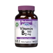 Bluebonnet Vitamin B2 100mg, For Cardiovascular & Nervous System Health*, 100 Days