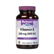 Bluebonnet Vitamin E 400 IU 268mg Mixed Tocopherols, Cardiovascular Support*, 100 Count