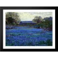 thumbnail image 1 of Bluebonnets on a Grey Day 36x28 Large Black Wood Framed Print Art by Robert Julian Onderdonk, 1 of 2