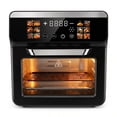 thumbnail image 1 of Bluebow 12QT Air Fryer Toaster Oven, 12-in-1 Multi-functional Color Touchscreen with Easy-view Windows, Less Oil Healthy Cooking for Home Kitchen Use, 1 of 8