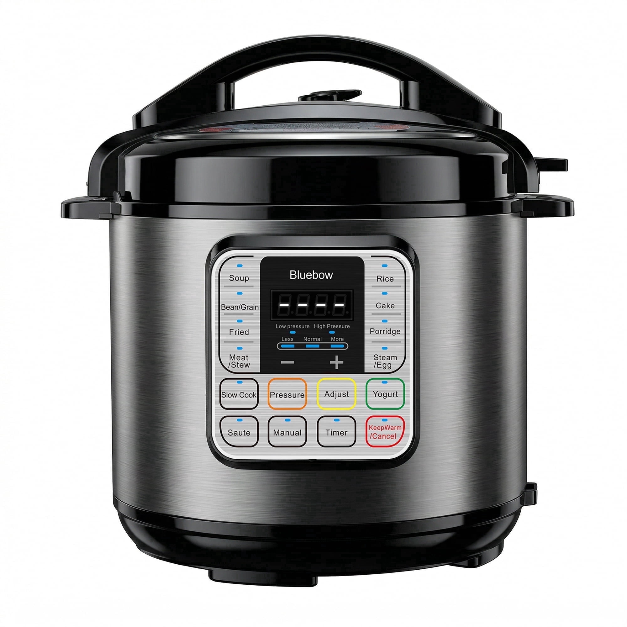 Bluebow 6.5 Quart Electric Pressure Cooker, 16 Presets Multi-Cooker,Rice Cooker,Slow Cooker,Cake Maker,Yogurt Maker, Sauté, Steamer, Warmer, Non-Stick, Stainless Steel