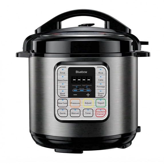 Bluebow 6.5 Quart Electric Pressure Cooker, 16 Presets Multi-Cooker,Rice Cooker,Slow Cooker,Cake Maker,Yogurt Maker, Sauté, Steamer, Warmer, Non-Stick, Stainless Steel