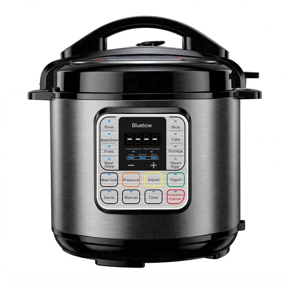 Bluebow 6.5 Quart Electric Pressure Cooker, 16 Presets Multi-Cooker,Rice Cooker,Slow Cooker,Cake Maker,Yogurt Maker, Saut, Steamer, Warmer, Non-Stick, Stainless Steel