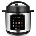 thumbnail image 1 of Bluebow 6.5 Quart Electric Pressure Cooker, 8-in-1 Multi Cooker Rice Cooker Slow Cooker Sauté Steamer, Stainless Steel, 1 of 7