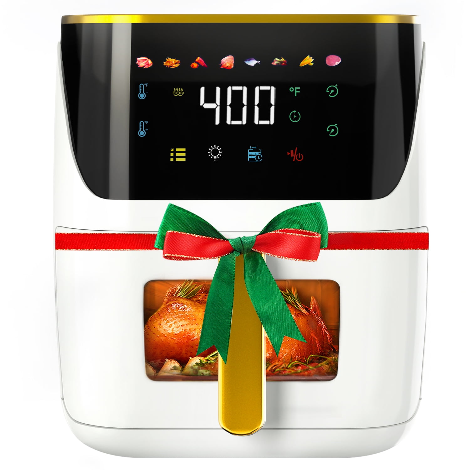 bluebow-newest-air-fryer-large-8-5-qt-white-8-in-1-touch-screen