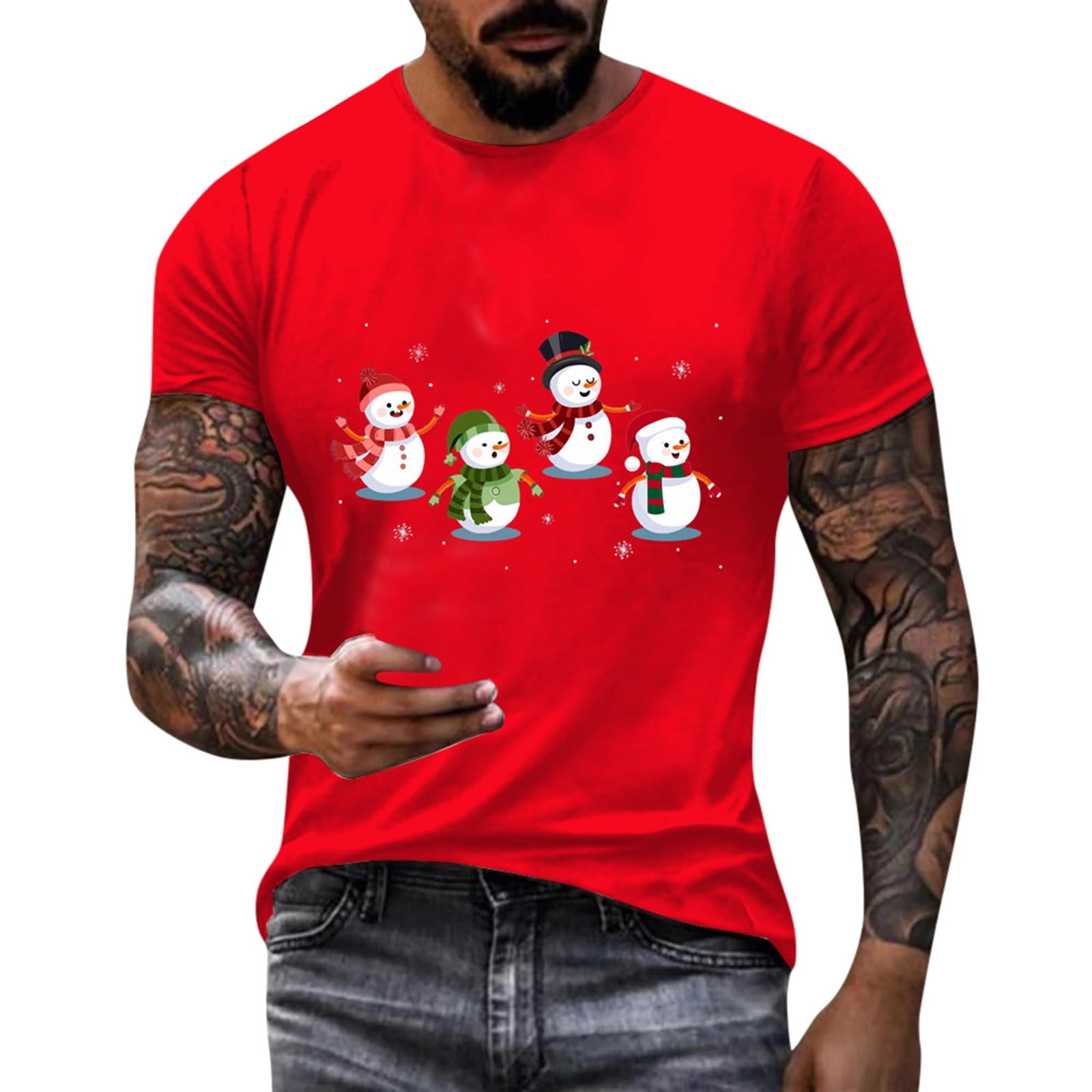 Bluecatlala Mens TShirts,T Shirts for ManBig and Tall Cotton Moisture