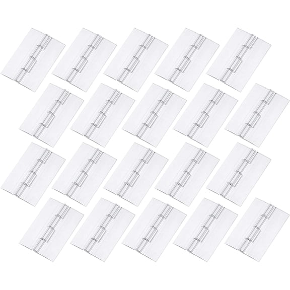 Bluecell 20pcs Clear Acrylic Plexiglass Lucite Hinge (65x41MM)