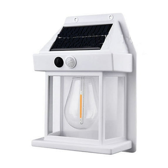 Blueek 2 PCS Solar White Wall Lights Outdoor, Motion Sensor with 3 Lighting Modes, Waterproof Solar Porch Lights for Patio, Garage, Shed, Barn, Door, Yard Etc