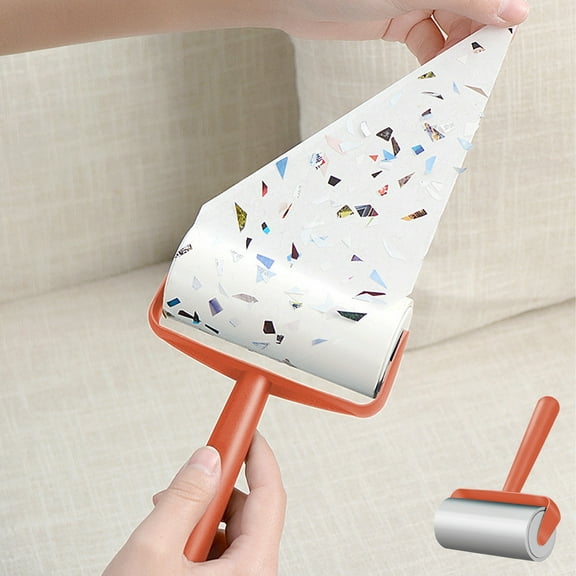 Blueek 2 in 1 Lint Roller&Brush, Lint Roller for Pet Hair with a Cover, Lint Roller Extra Sticky, Lint Roller for Clothes, Furniture, Carpet