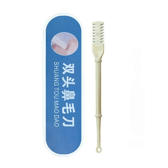 Blueek 2-in-1 Nasal Hair Cutter 2024 Upgraded Double Sided Nose Hair Knife Nostril Hair Remover Tool Rotating Nose Hair Trimmers