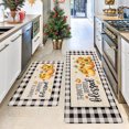 thumbnail image 1 of Blueek 2PCS Kitchen Rugs Non Slip Washable, Thanksgiving Pumpkin Decoration Floor Mats, Kitchen Runner Rug 16x24in+16x48in, 1 of 6