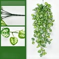 thumbnail image 1 of Blueek Artificial Green Wall Decor, Realistic 3D Plastic Hanging Plants for Indoor Decoration, Faux Greenery Arrangement(E,3.3ft), 1 of 8