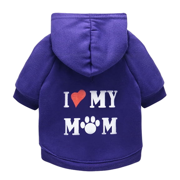 Blueek Autumn & Winter Cotton-Padded Dog Sweater, Blue, Small