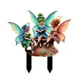 thumbnail image 1 of Blueek Bohemian Acrylic Garden Stake Decorative Fairy and Hummingbird Outdoor Yard Art Whimsical Garden Decor for Flower Beds and Walkways(B), 1 of 6